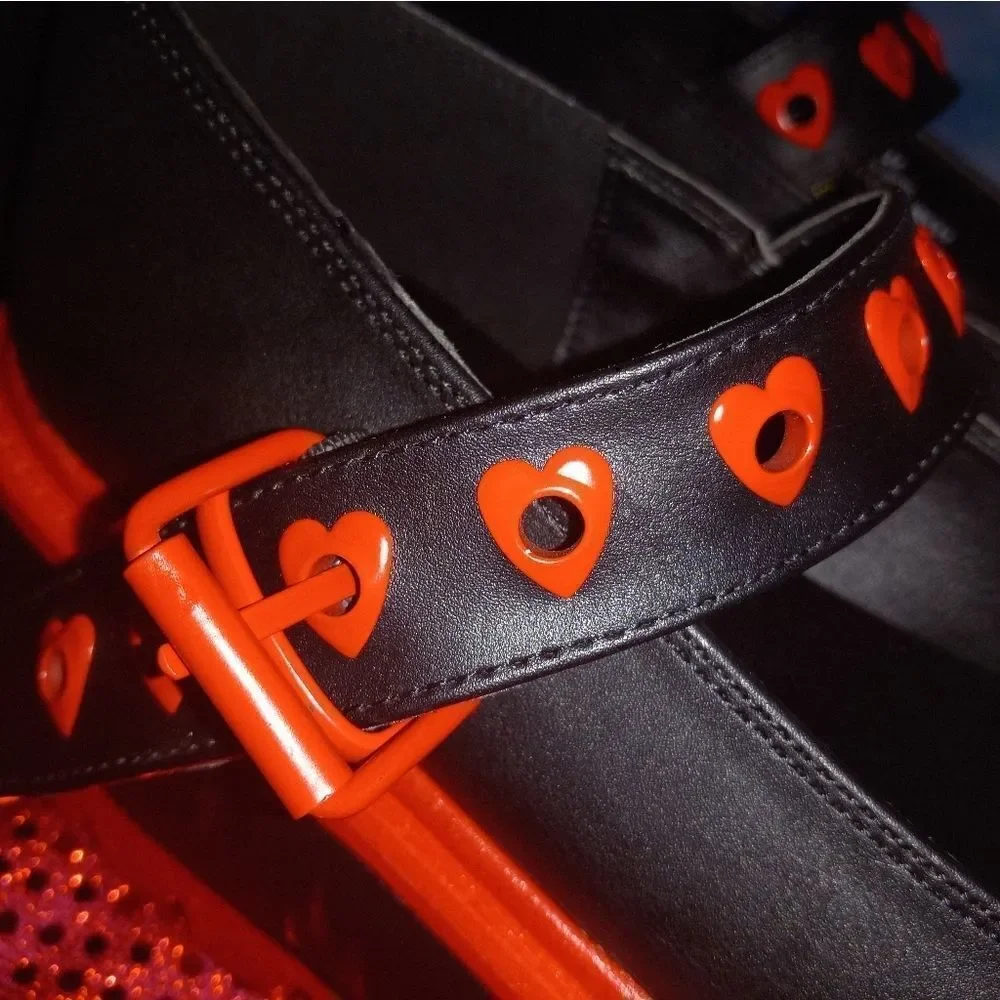 Demonia Patent Leather Candy Skull Maryjanes